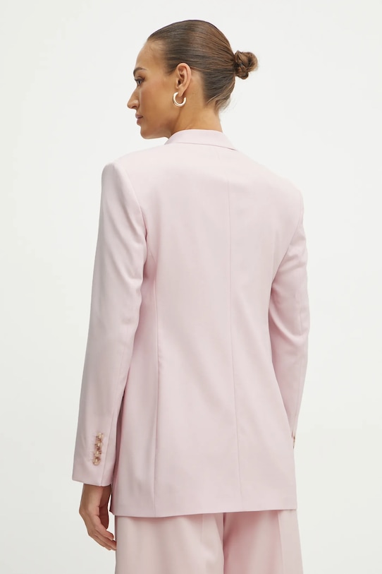 Ρούχα Μάλλινο σακάκι BOSS 50537509 ροζ