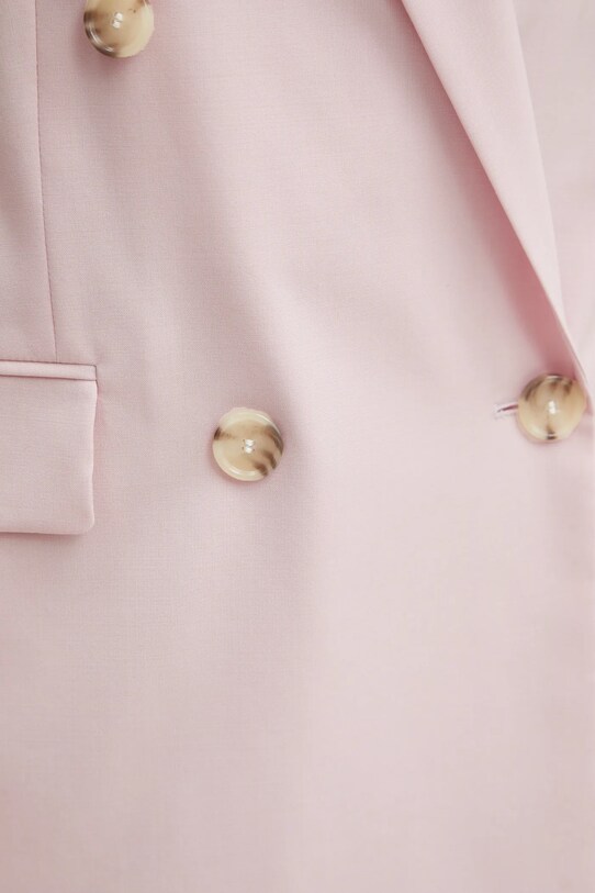 Μάλλινο σακάκι BOSS 50537509 ροζ