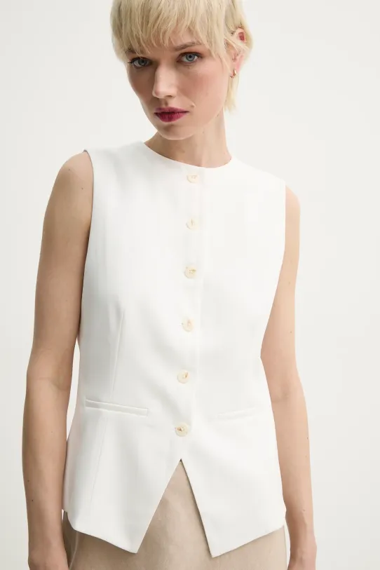 Samsoe Samsoe vestă SARUMA alb F25100037