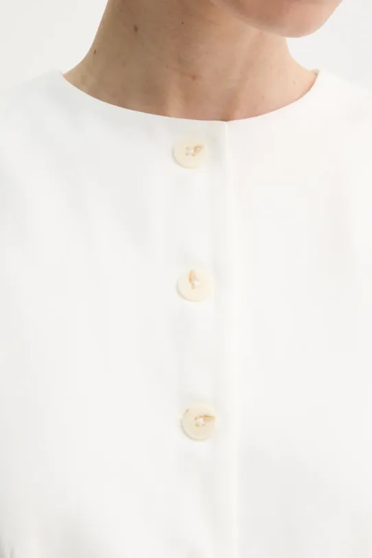 Samsoe Samsoe vestă SARUMA F25100037 alb