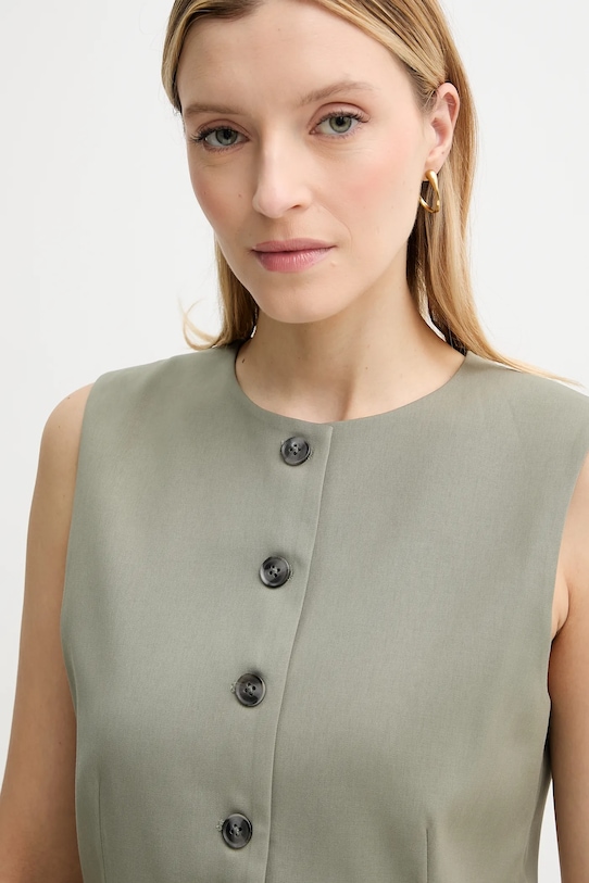 Samsoe Samsoe vestă SARUMA verde F25100037