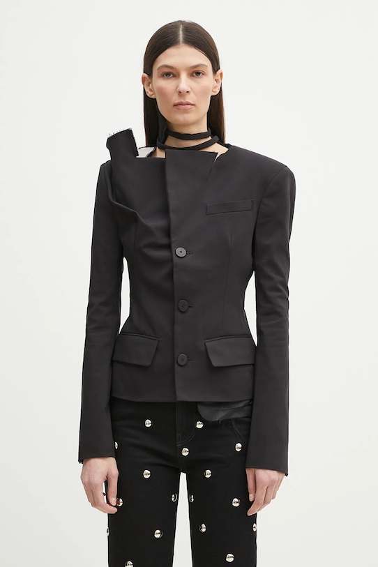 Sako Ottolinger Off-Shoulder Blazer crna 123.600623.01