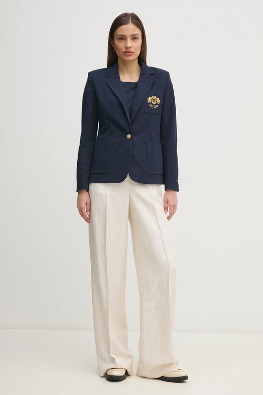 Σακάκι Tommy Hilfiger WW0WW44744 σκούρο μπλε SS25