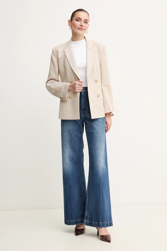 Tommy Hilfiger marynarka WW0WW45466 beżowy SS25