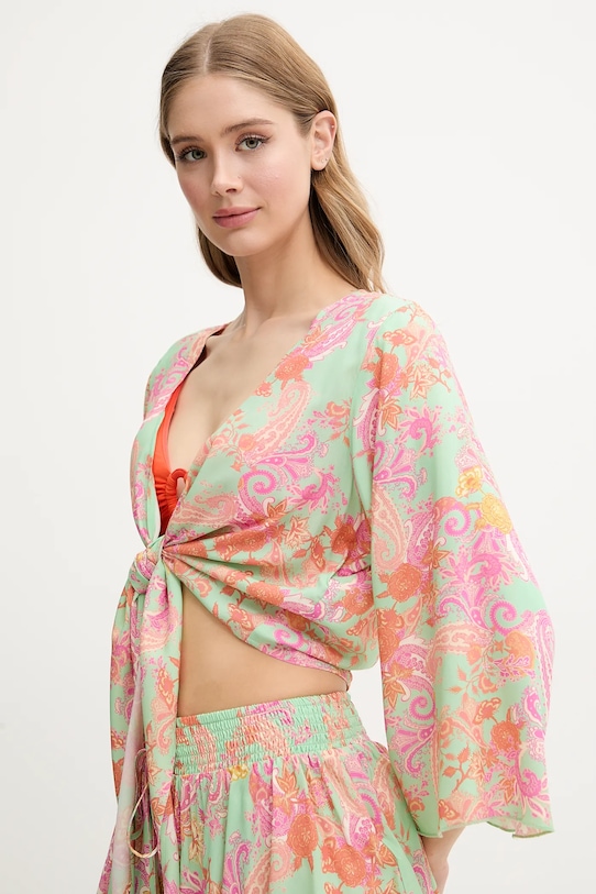 Îmbrăcăminte Guess camasa de plaja E5GH01.WH3X2 verde