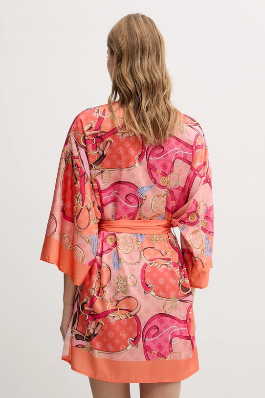 Îmbrăcăminte Guess kimono de plajă E5GK09.WH4V0 portocaliu