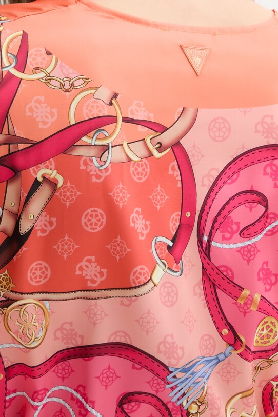 Guess kimono de plajă E5GK09.WH4V0 portocaliu