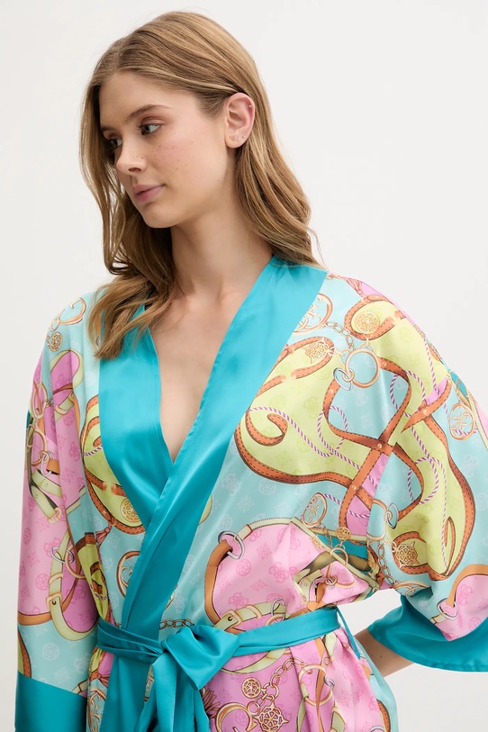 Odzież Guess kimono plażowe E5GK09.WH4V0 turkusowy