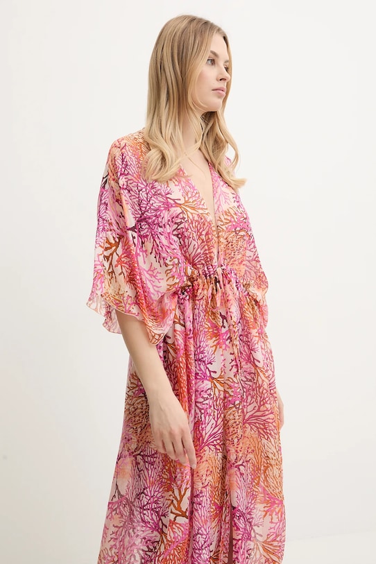 Пляжна накидка з домішкою шовку Guess E5GK02.WE550 помаранчевий