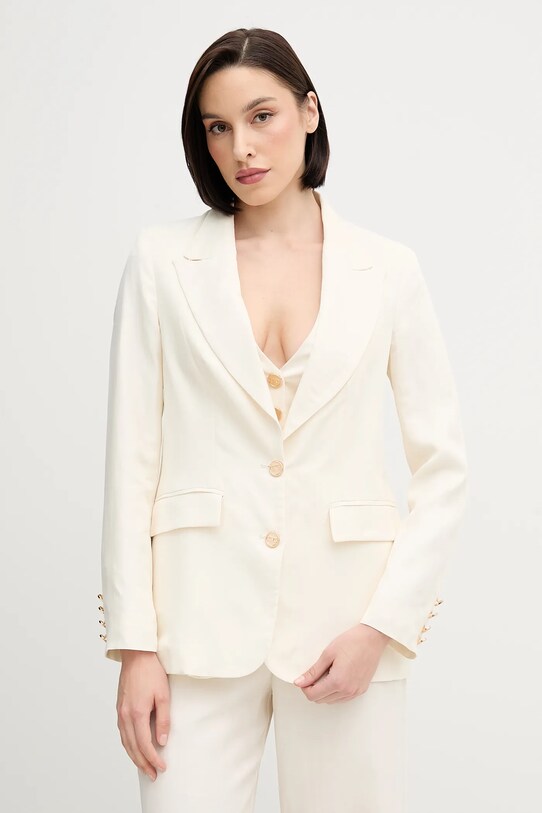 Gaudi blazer din amestec de in cu captuseala bej 511FD35005