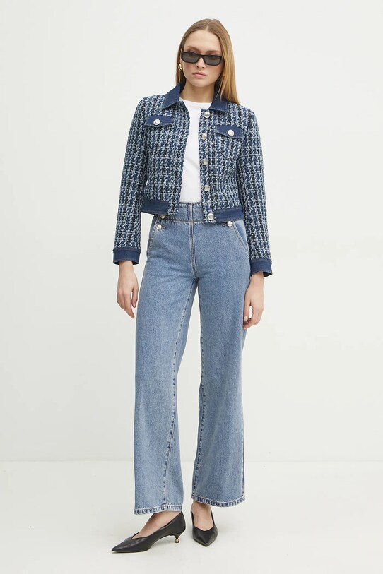 Morgan giacca in misto lana VIKI VIKI.MULTICO blu SS25