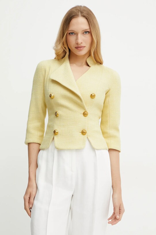 Піджак Elisabetta Franchi з підкладкою жовтий GI16152E2