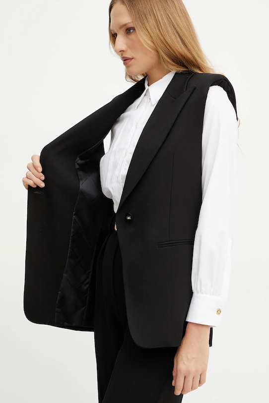 Жилетка с примесью шерсти Elisabetta Franchi GI15452E2