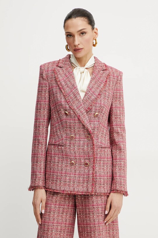 Marciano Guess marynarka CLAUDIA tkanina różowy 5GGN15.7302A
