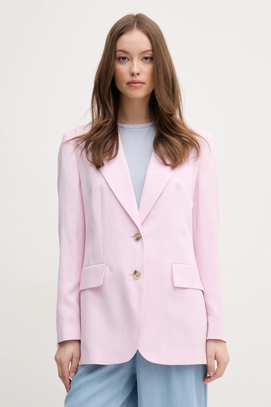 Joop! giacca in lino misto tessuto violetto 30046414