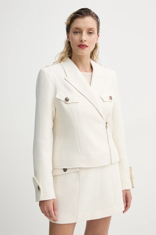 Bruuns Bazaar giacca maglia beige BBW4429