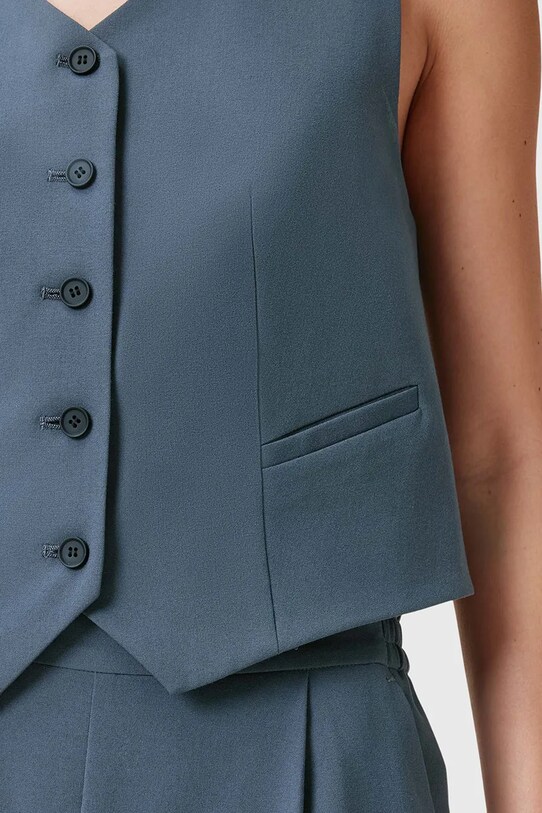 AllSaints gilet ALEIDA W005QC blu SS25