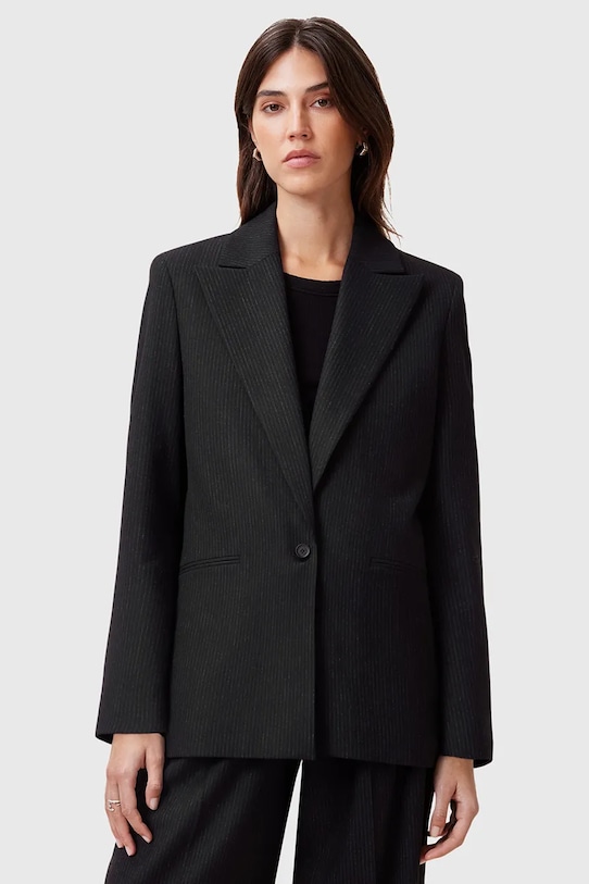 AllSaints marynarka PINNIE drobny wzór czarny W032QC