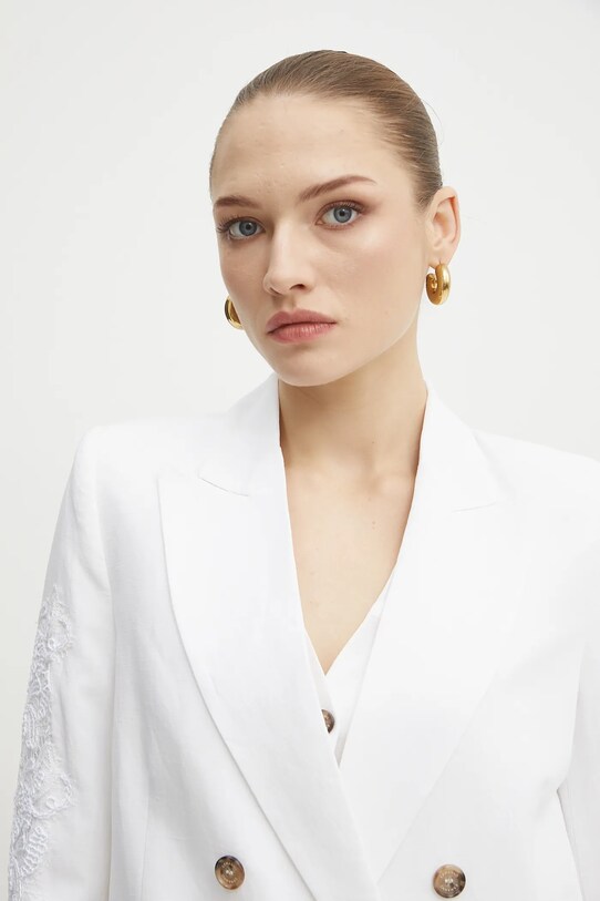 Ermanno Scervino marynarka z domieszką lnu 56TI021ES1