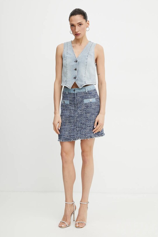 Morgan vesta jeans CFLA CFLA albastru SS25