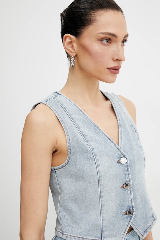 Morgan vesta jeans CFLA CFLA albastru