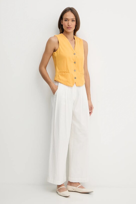 Γιλέκο United Colors of Benetton 2LEDDJ00G κίτρινο SS25