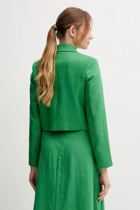Oblečenie Ľanové sako United Colors of Benetton 2AGHDW037 zelená