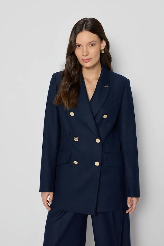 Bizuu sacou HATIA cu captuseala bleumarin HATIA.GRANATOWY.SS25