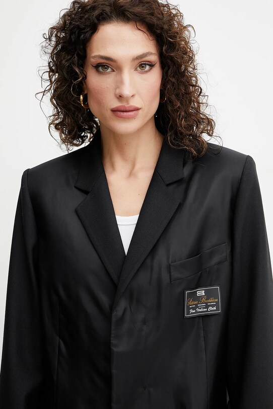Μπλέιζερ με μίγμα μαλλιού Victoria Beckham μαύρο 1225WJK006168B