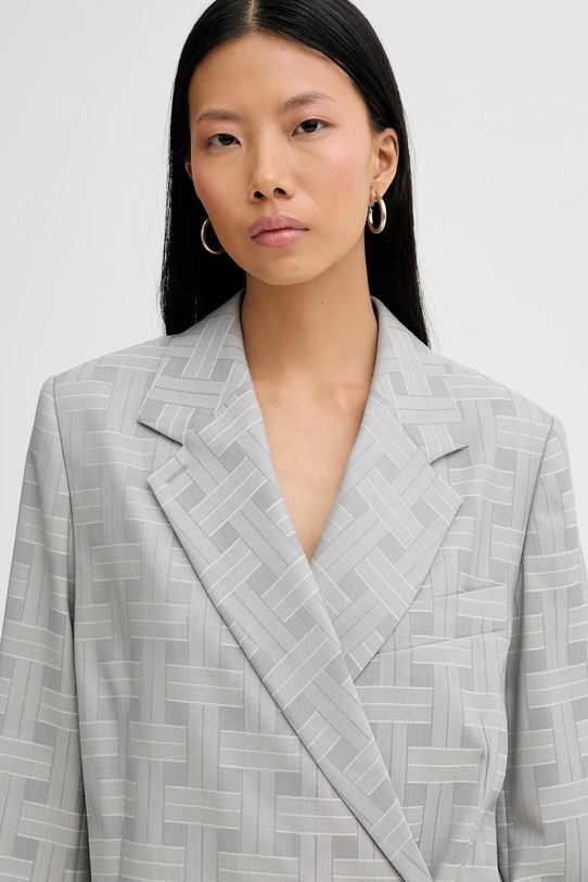 Kenzo marynarka wełniana szary FF52VE2589JW.93