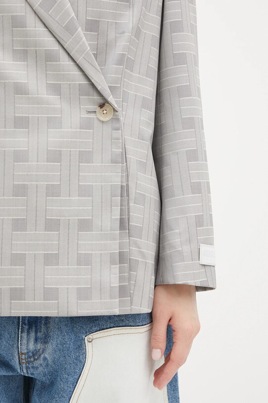 Вовняний піджак Kenzo сірий FF52VE2589JW.93