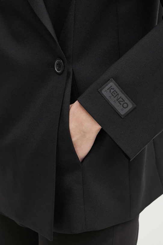 Kenzo giacca in lana FF52VE2589RA.99 nero