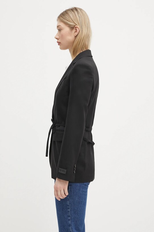 Шерстяной пиджак Kenzo FF52VE2619RA.99 чёрный SS25