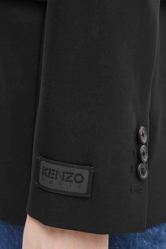 Шерстяной пиджак Kenzo чёрный FF52VE2619RA.99