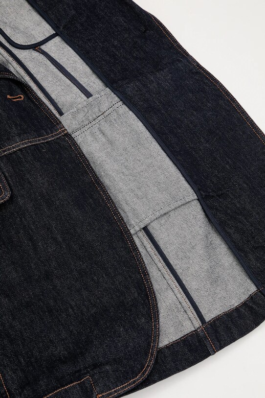 Sportmax marynarka jeansowa Domino 2512041025600 granatowy