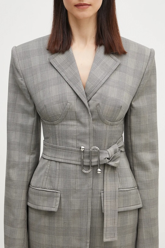 Sportmax marynarka wełniana Emy szary 2512041051600