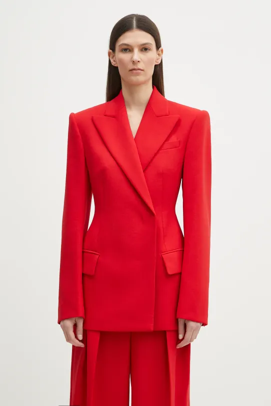 Вовняний піджак Sportmax Arco з підкладкою червоний 2512041061600