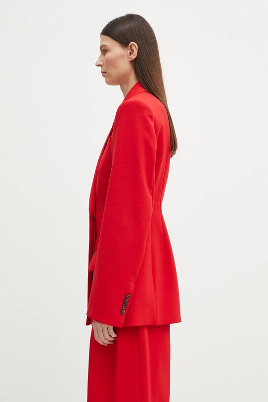 Sportmax sacou de lână Arco 2512041061600 rosu SS25