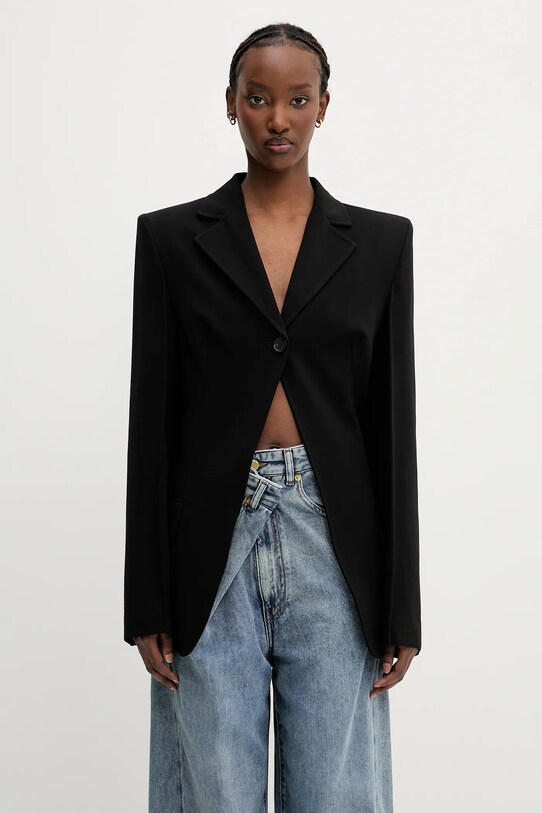 Sportmax marynarka Abilitata1234 tkanina czarny 2512911013600