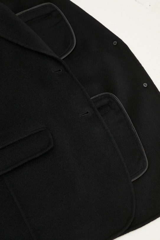 Вовняний піджак Anine Bing Quinn Blazer A.01.7073 чорний