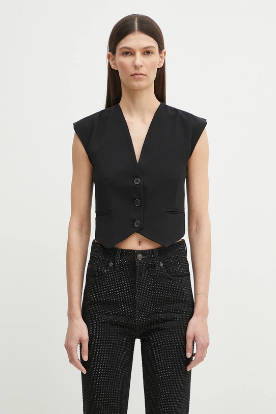 Fiorucci gilet Embroidered tessuto nero W02SPTSL289PL02BK01