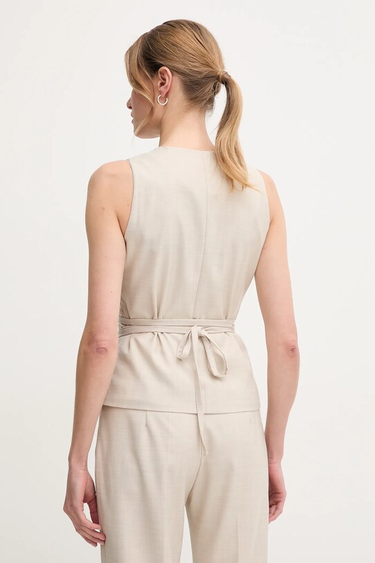 Ruházat Sandro Ferrone mellény S23XBEBAFATA bézs