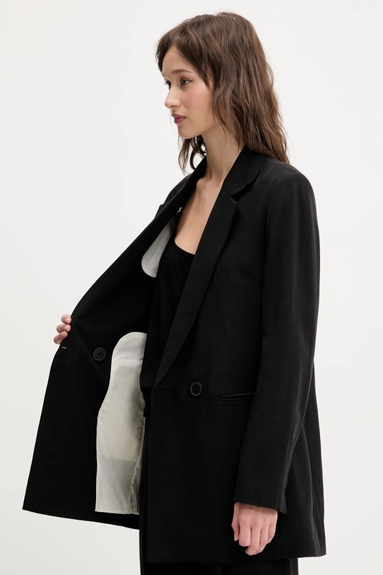 Sako s příměsí lnu Bimba Y Lola 251BR4048.10000 černá