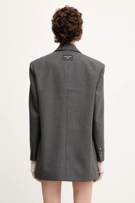 Clothing Marine Serre wool blend blazer Regenerated Tailoring Boxy UJA066A.DWOV0057 gray