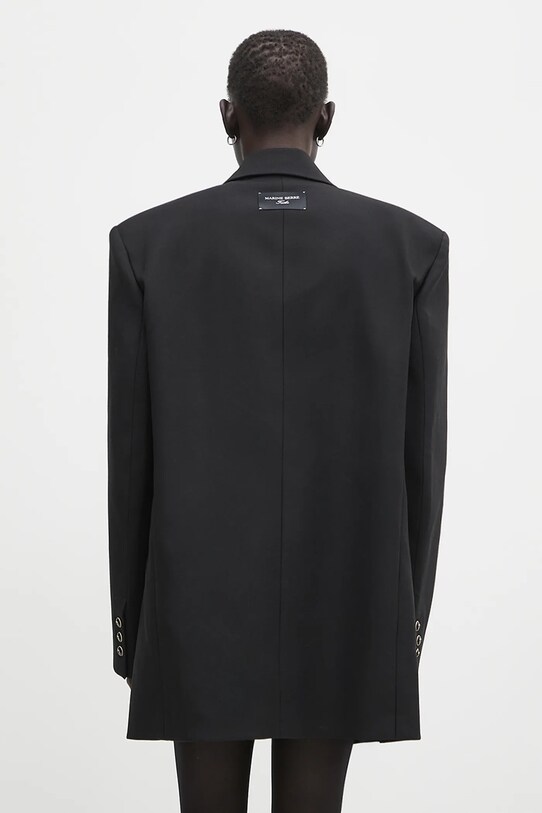 Oblečení Vlněné sako Marine Serre Virgin Wool Twill Boxy UJA066A.RWOV0001 černá