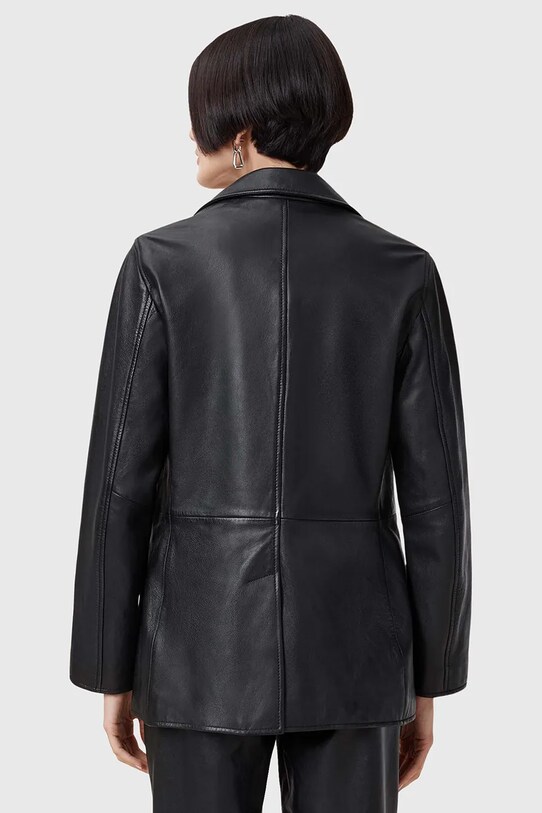 AllSaints sacou de piele CORINNA W037LC negru