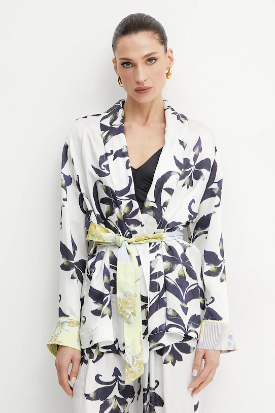 Σακάκι Forte Forte ύφασμα λευκό 13901.my.jacket