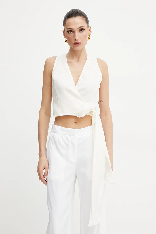 Льняна блузка Forte Forte casual бежевий 13827.my.top