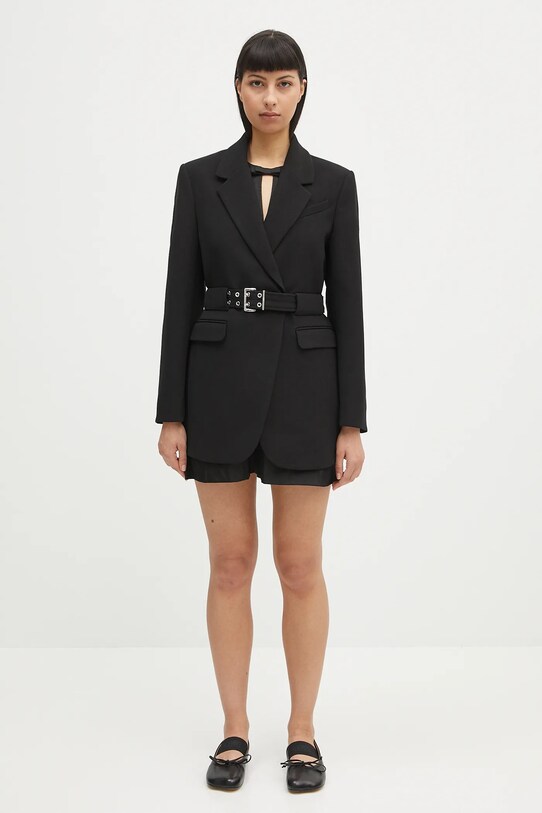 GANNI marynarka Bonded Crepe W0241