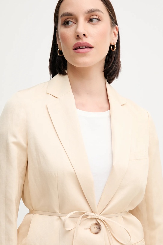 Sisley blazer din amestec de in bej 2G1WLW031